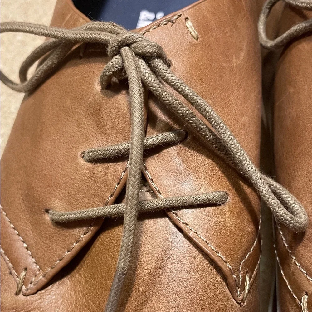 Johnston & Murphy Chestnut Brown Leather Derby Sneakers